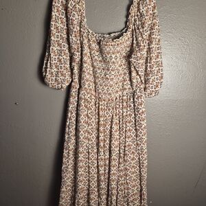 Torrid Multicolor Long Sleeve Dress